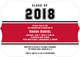 Red Band Class Of Graduation Invitations Image 3 of 5